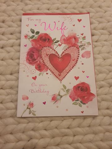Happy Birthday Wife Card