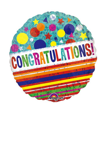 Colourful Congrats Balloon