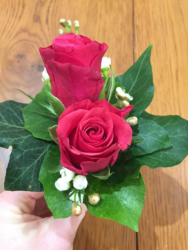 Dual Rose Buttonhole
