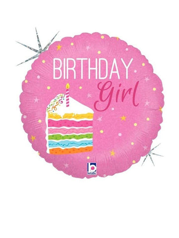 Birthday Girl Cake Balloon