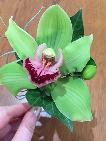 Orchid Buttonhole