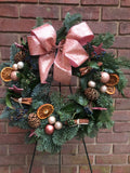 Golden brown & Pine cone wreath