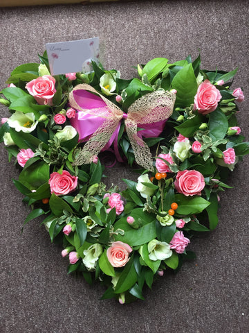 Cherish and Love Heart Wreath