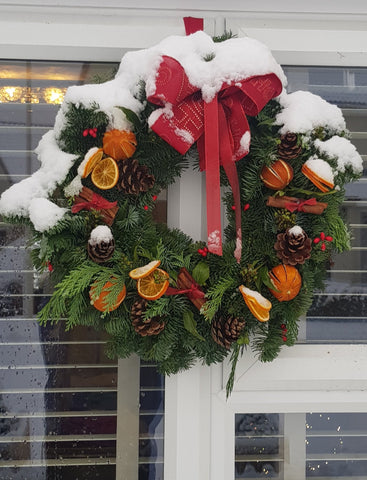Traditional Fruit Christmas Wreath